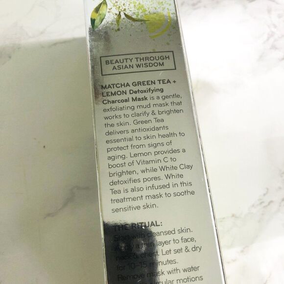 NIB Detoxifying Charcoal Mask, Matcha Green Tea + Lemon - Purlisse - Picture 13 of 16